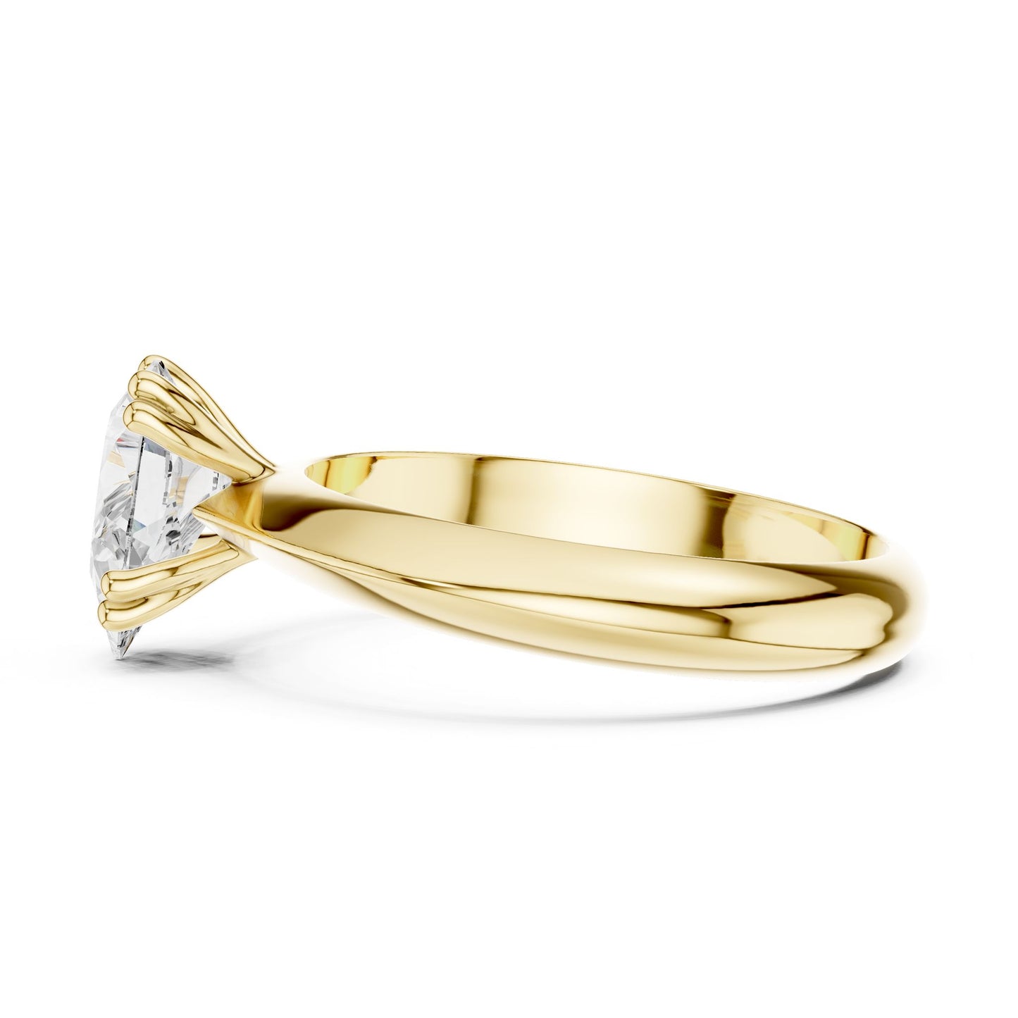 Pear Lab Grown Diamond Solitaire Engagement Ring