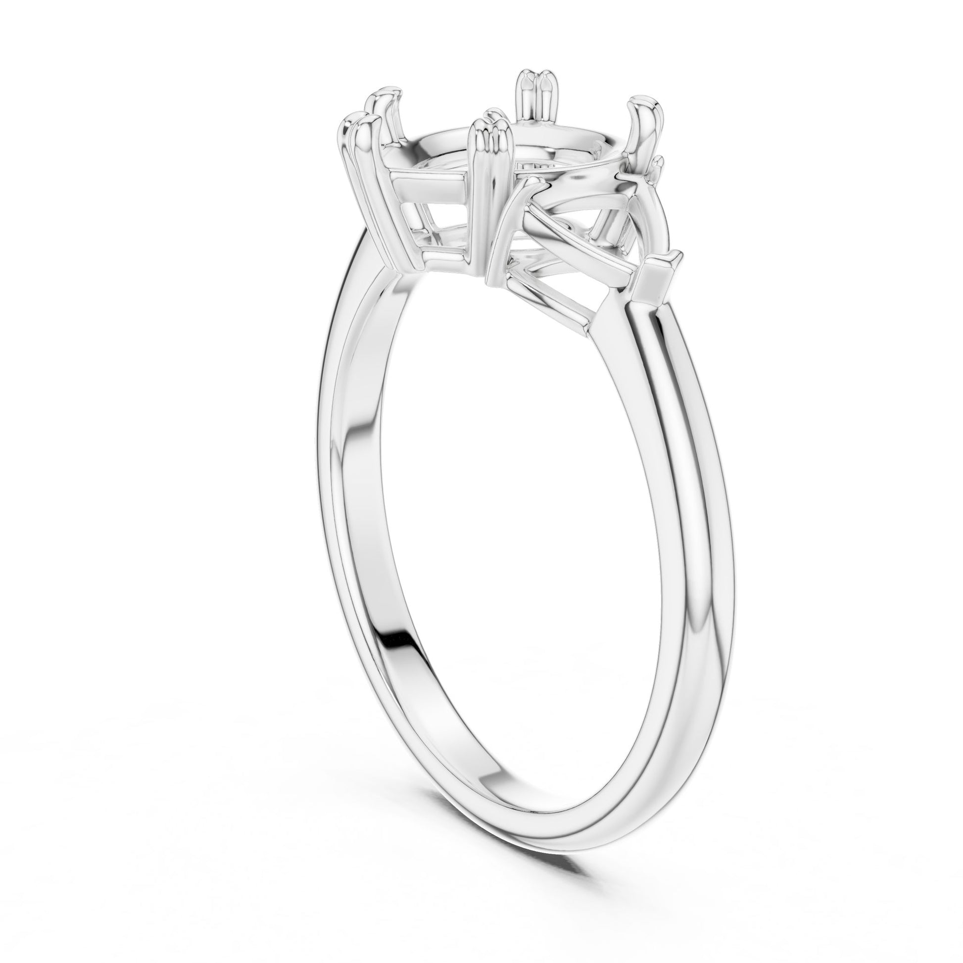 Pear Lab Grown Diamond Three-Stone Engagement Ring