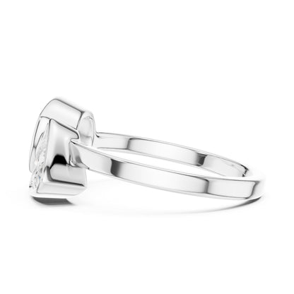 Women's Pear Lab Grown Diamond Three-Stone Ring
