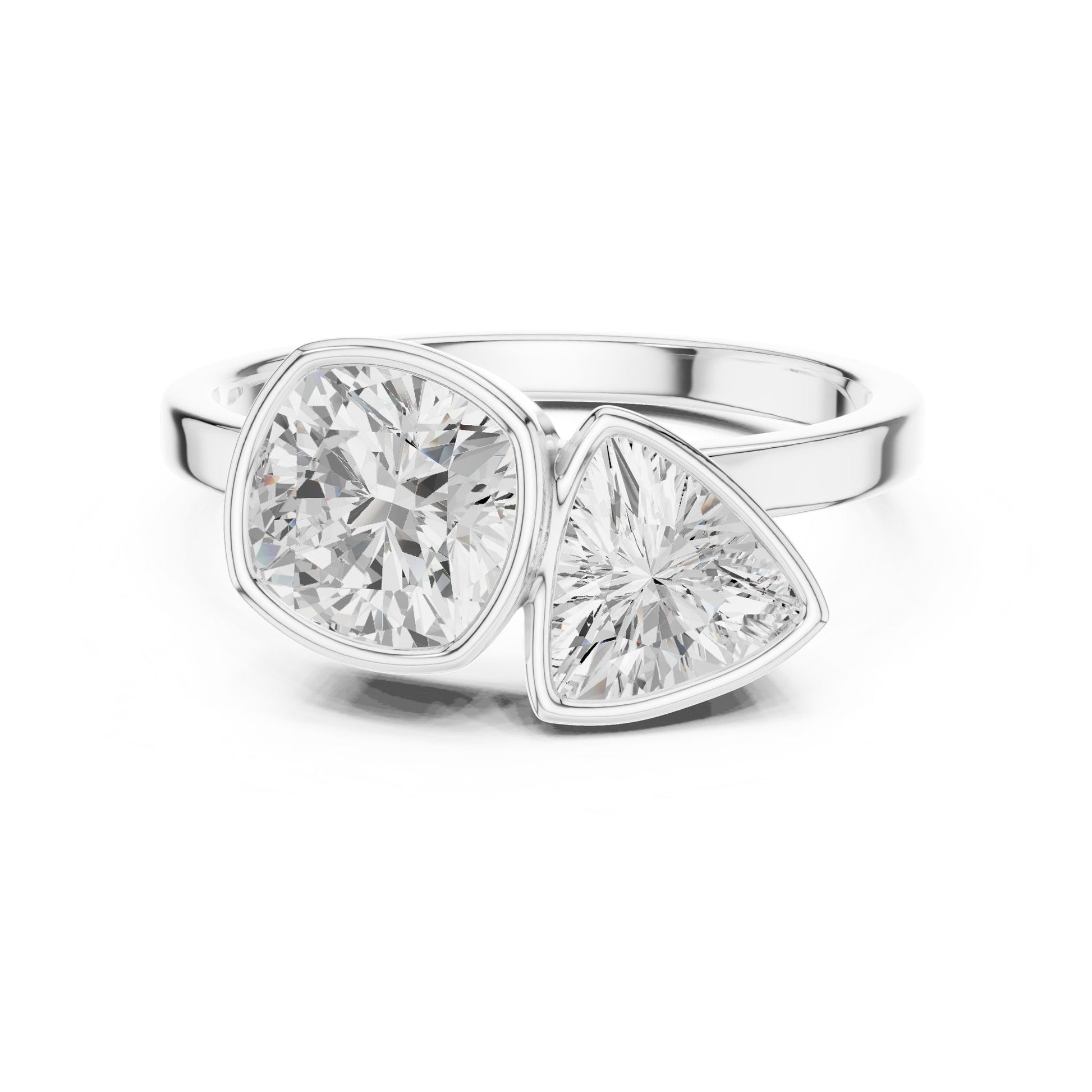 Women's Pear Lab Grown Diamond Three-Stone Ring