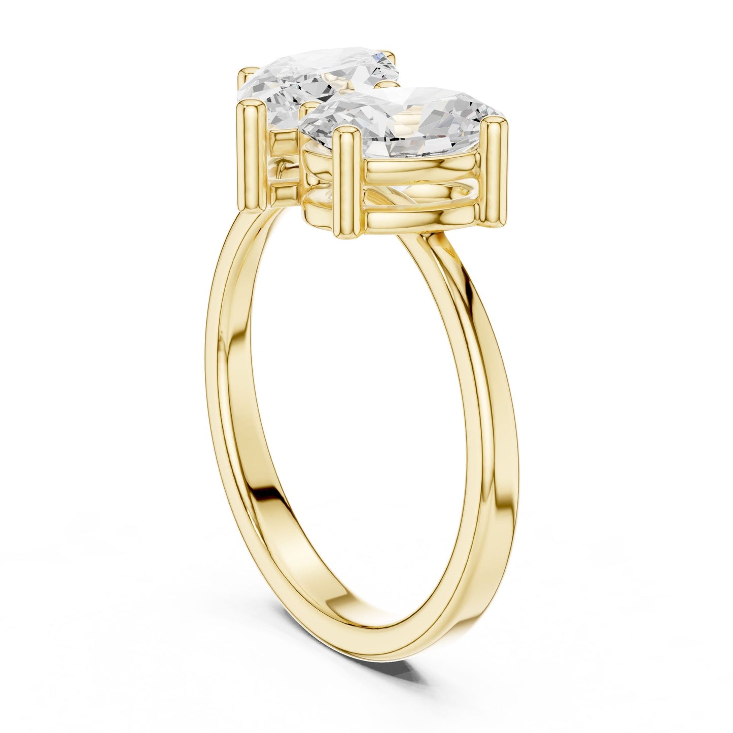 Pear Lab Grown Diamond Three-Stone Engagement Ring