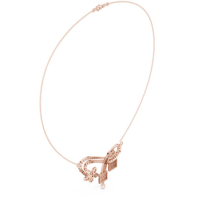 Pear Lab Grown Diamond Vintage Pendant
