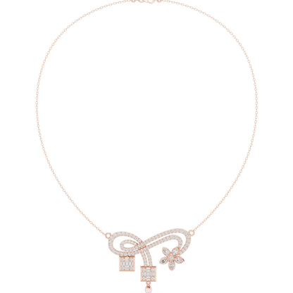 Pear Lab Grown Diamond Vintage Pendant