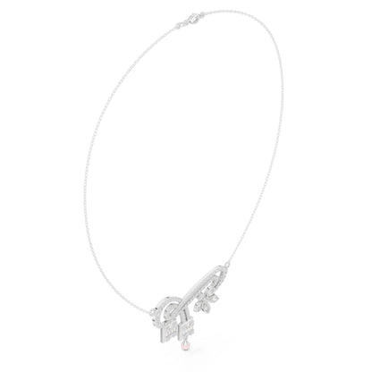 Pear Lab Grown Diamond Vintage Pendant