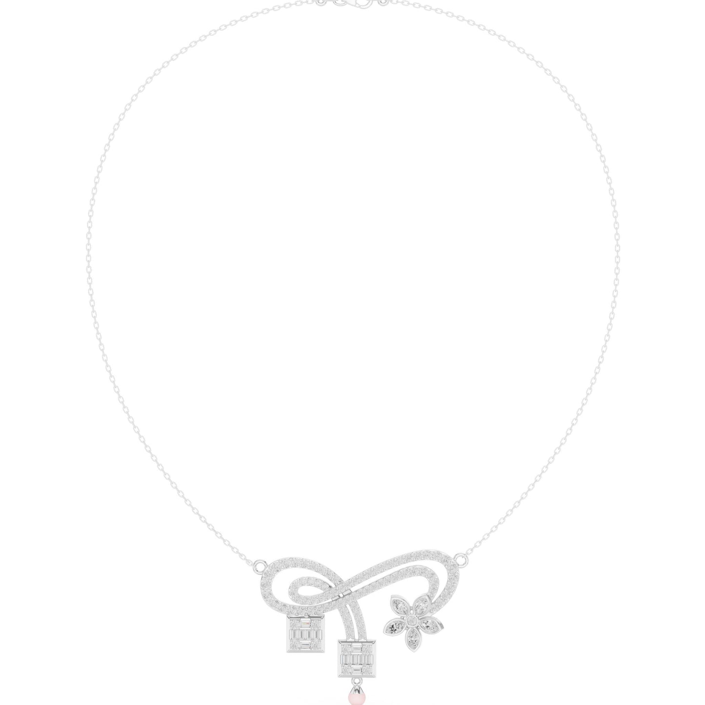 Pear Lab Grown Diamond Vintage Pendant