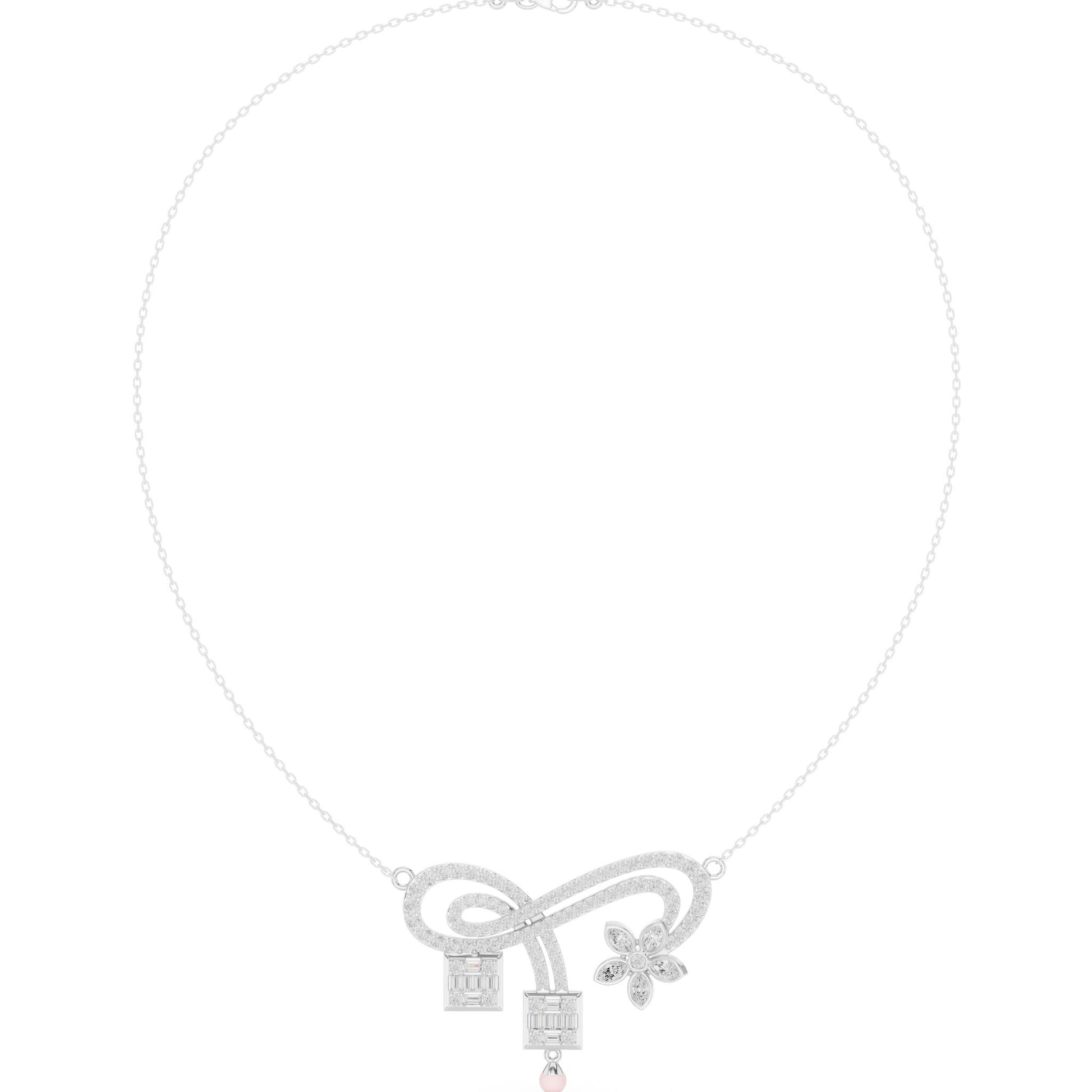 Pear Lab Grown Diamond Vintage Pendant