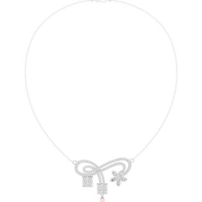 Pear Lab Grown Diamond Vintage Pendant