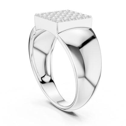 Men's Princess Lab Grown Diamond Cluster Ring
