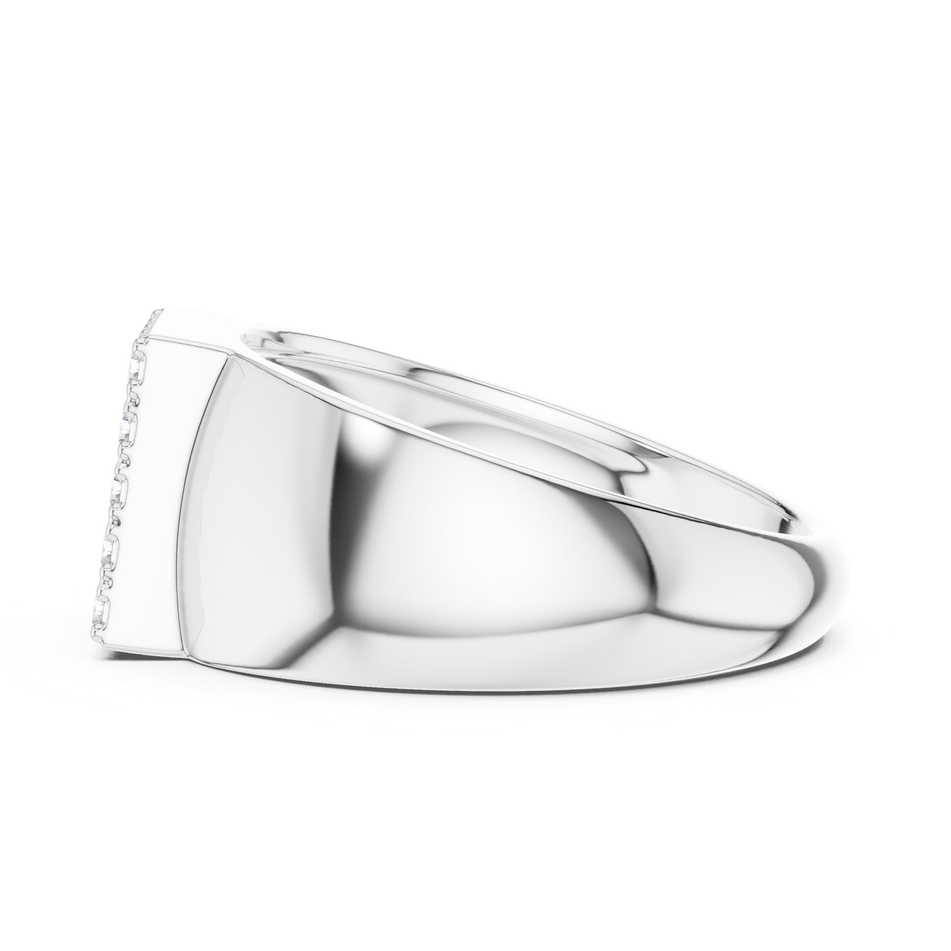 Men's Princess Lab Grown Diamond Cluster Ring