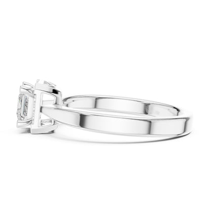 Princess Lab Grown Diamond Halo Engagement Ring