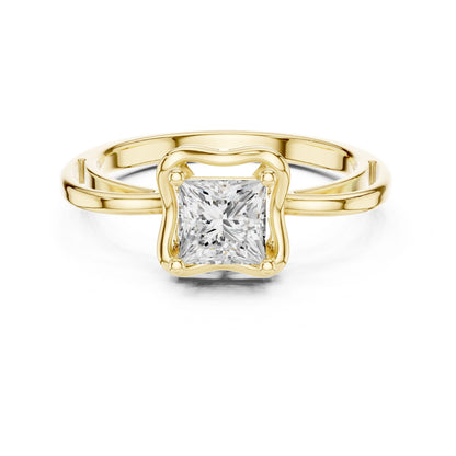 Princess Lab Grown Diamond Halo Engagement Ring