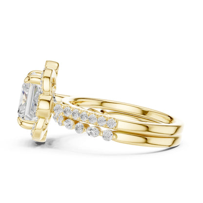 Princess Lab Grown Diamond Halo Engagement Ring