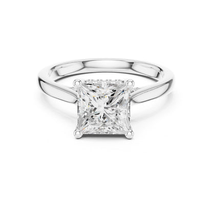 Princess Lab Grown Diamond Hidden Halo Engagement Ring