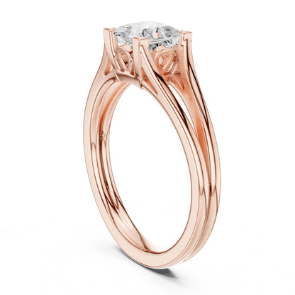 Princess Lab Grown Diamond Solitaire Engagement Ring