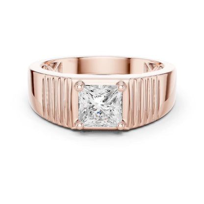 Men's Princess Lab Grown Diamond Ring