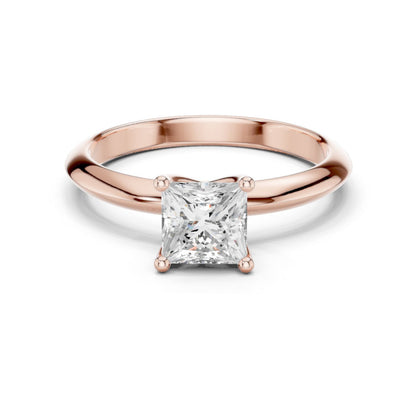 Princess Lab Grown Diamond Solitaire Engagement Ring