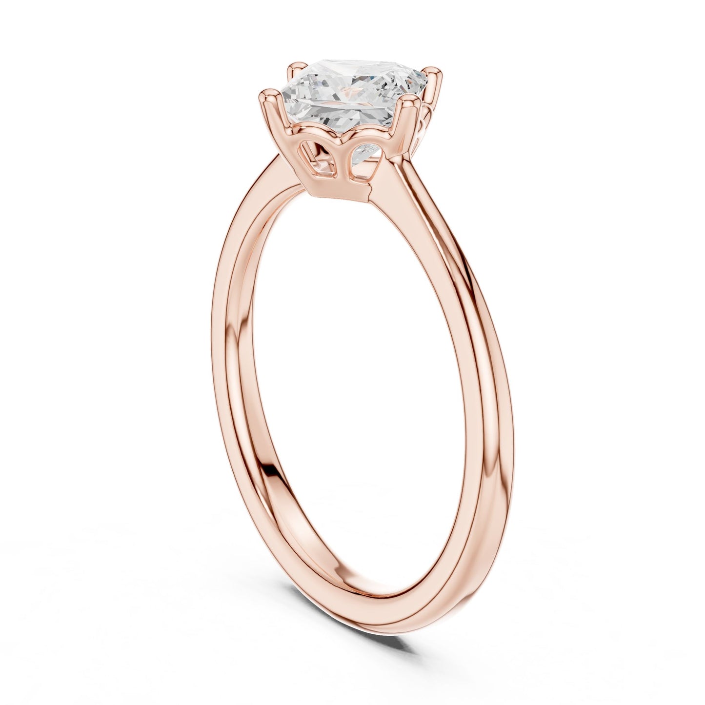 Princess Lab Grown Diamond Solitaire Engagement Ring