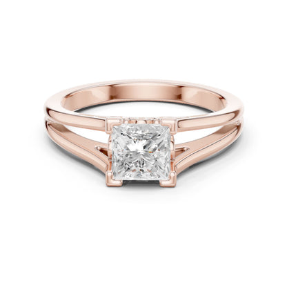 Princess Lab Grown Diamond Solitaire Engagement Ring
