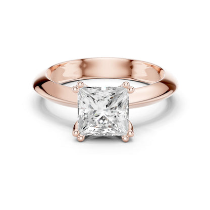 Princess Lab Grown Diamond Solitaire Engagement Ring