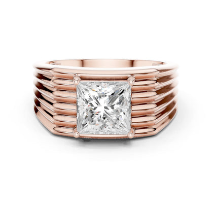 Men's Princess Lab Grown Diamond Ring