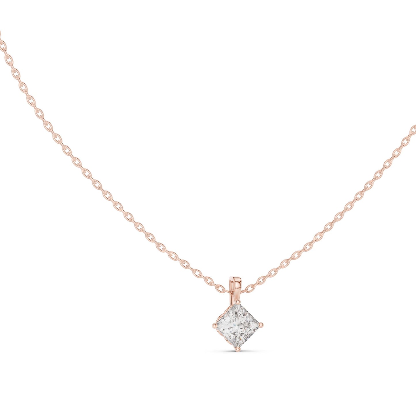 Princess Lab Grown Diamond Pendant
