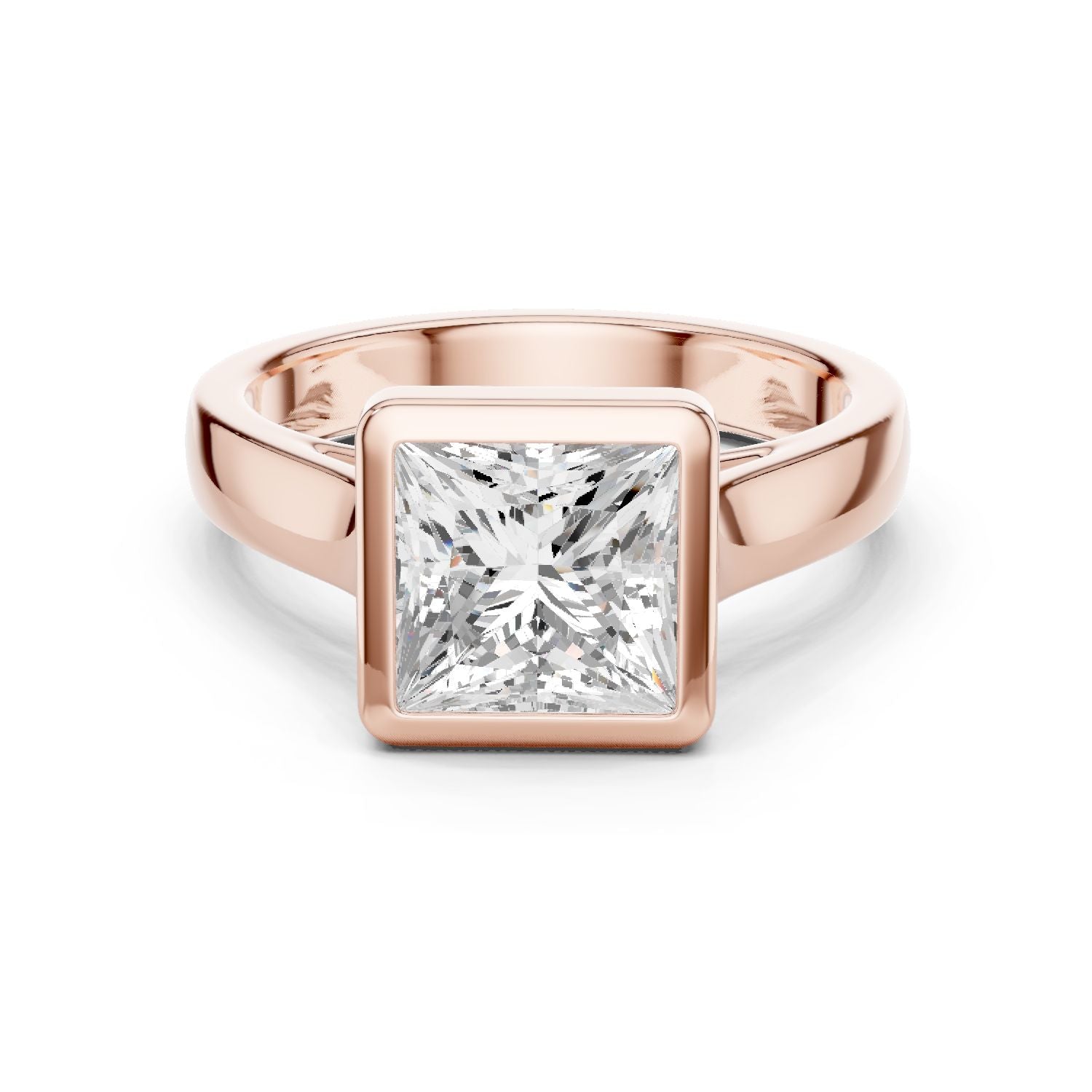 Princess Lab Grown Diamond Solitaire Engagement Ring