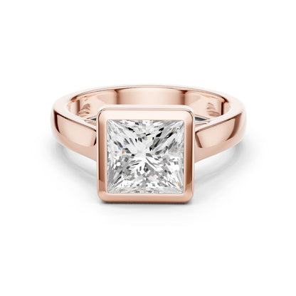 Princess Lab Grown Diamond Solitaire Engagement Ring