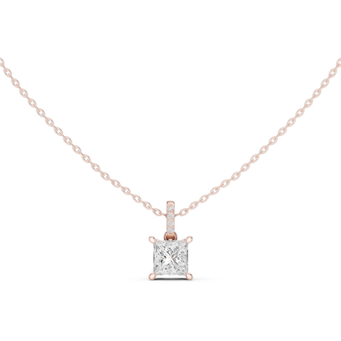 Princess Lab Grown Diamond Pendant