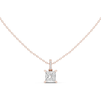 Princess Lab Grown Diamond Pendant
