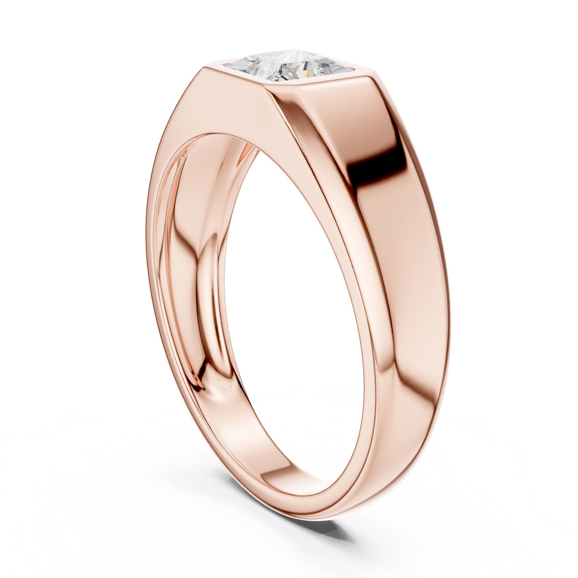 Men's Princess Lab Grown Diamond Ring