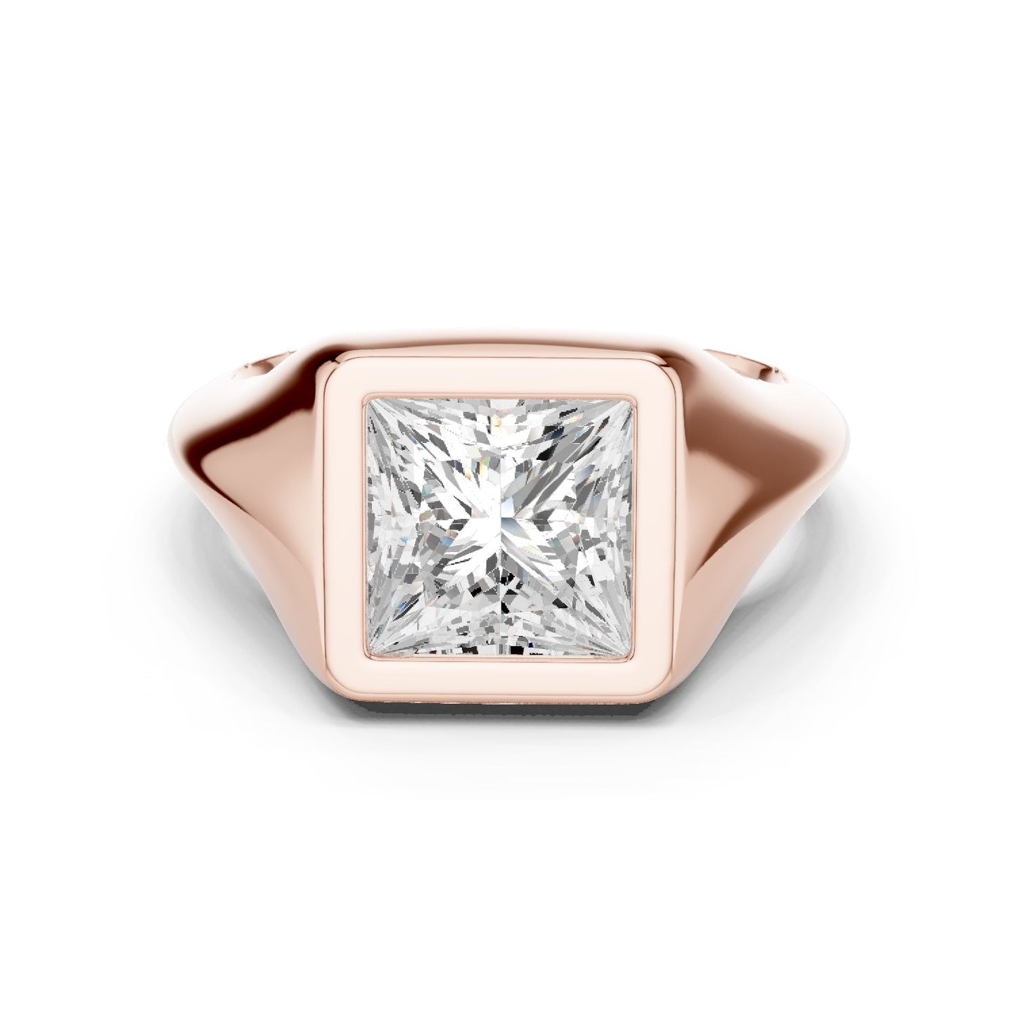 Princess Lab Grown Diamond Solitaire Engagement Ring