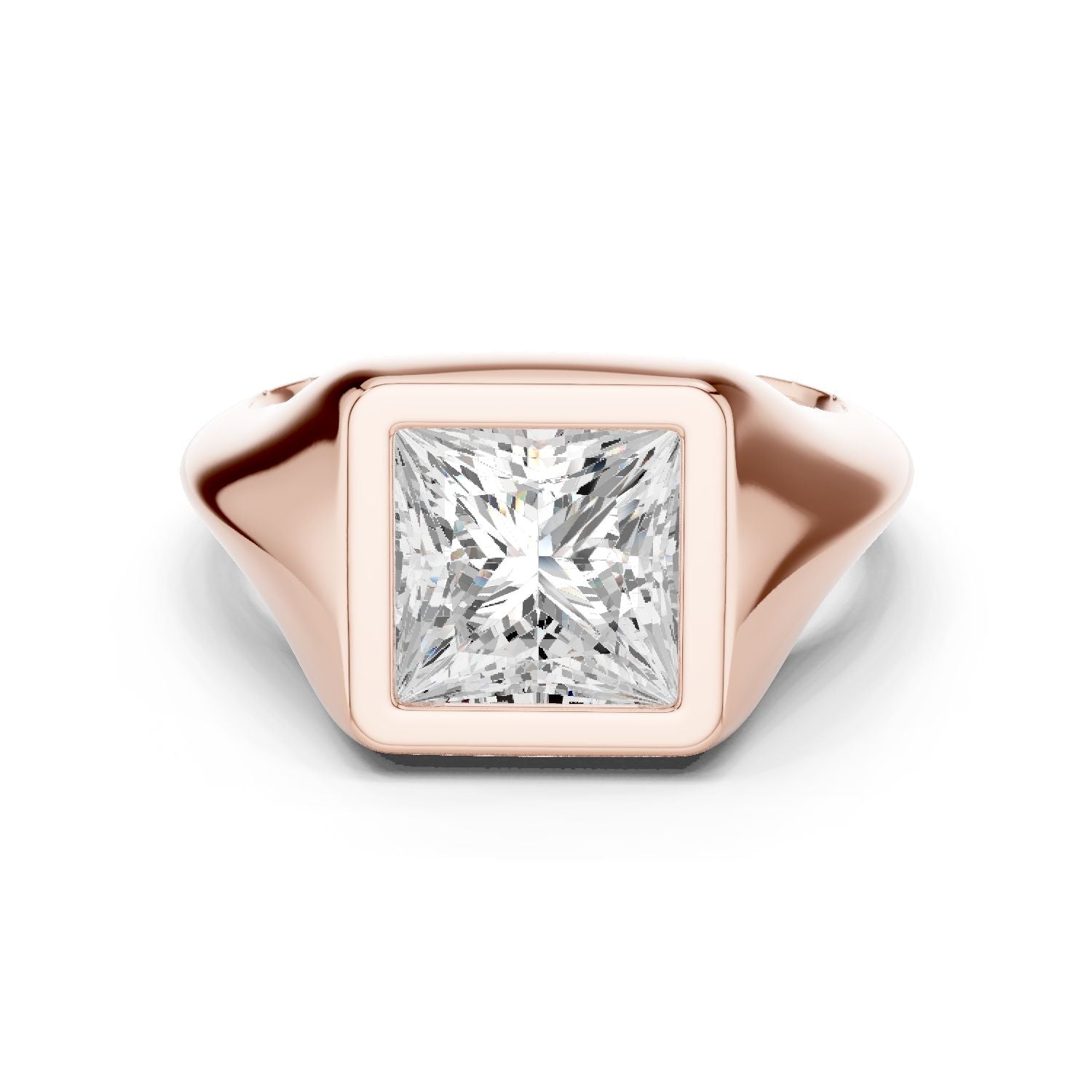 Princess Lab Grown Diamond Solitaire Engagement Ring