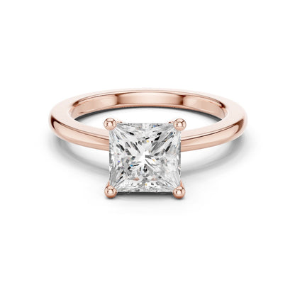 Princess Lab Grown Diamond Solitaire Engagement Ring
