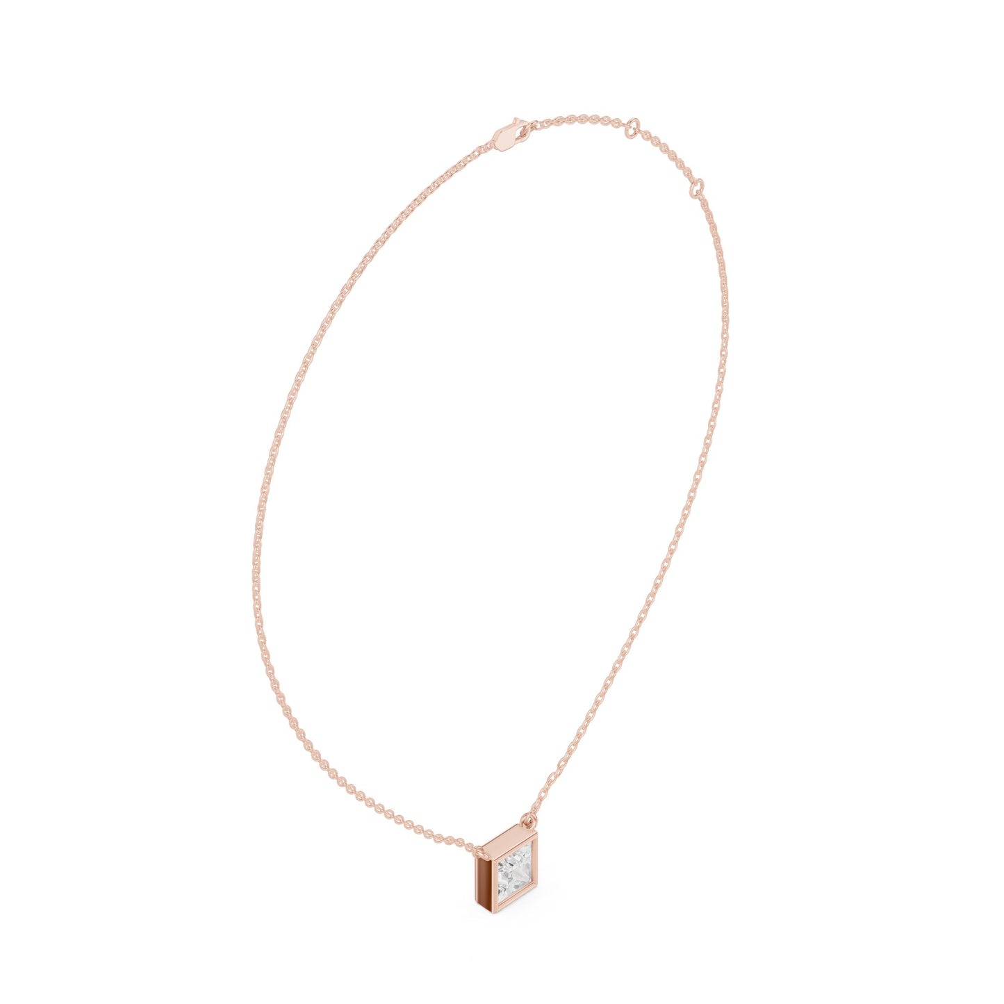 Princess Lab Grown Diamond Pendant