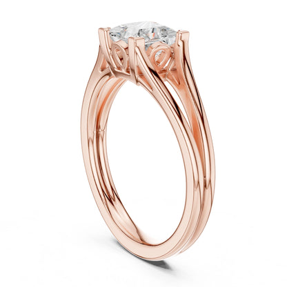 Princess Lab Grown Diamond Solitaire Engagement Ring
