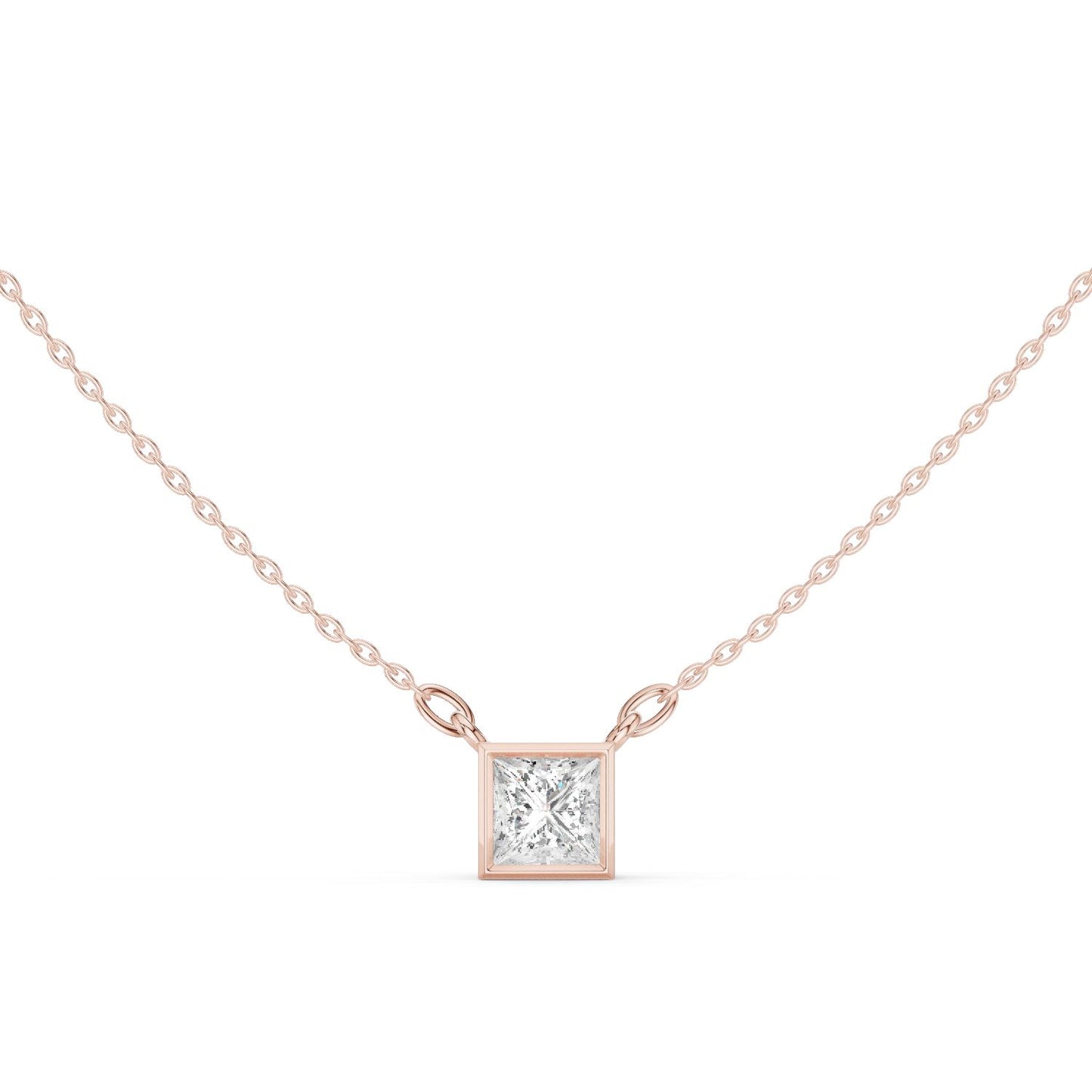 Princess Lab Grown Diamond Pendant