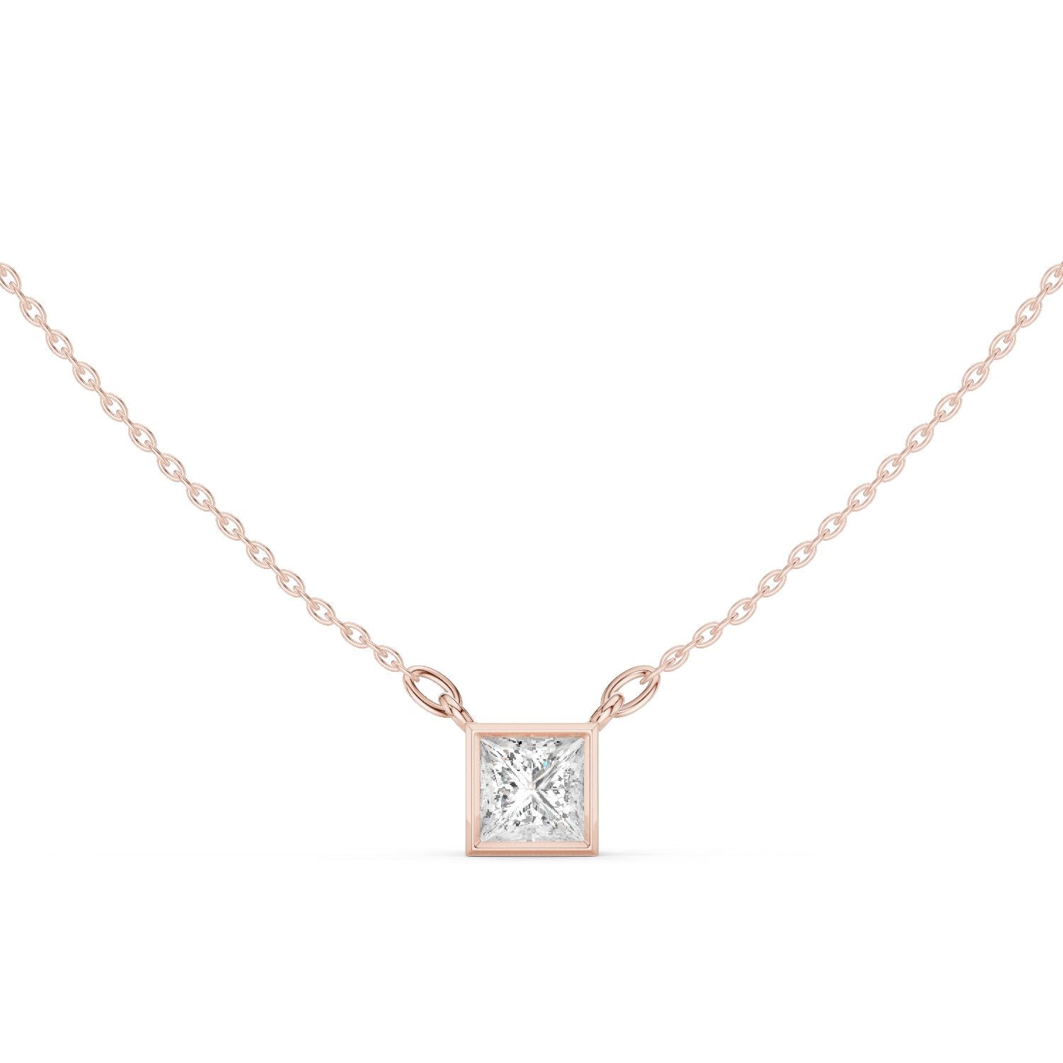 Princess Lab Grown Diamond Pendant