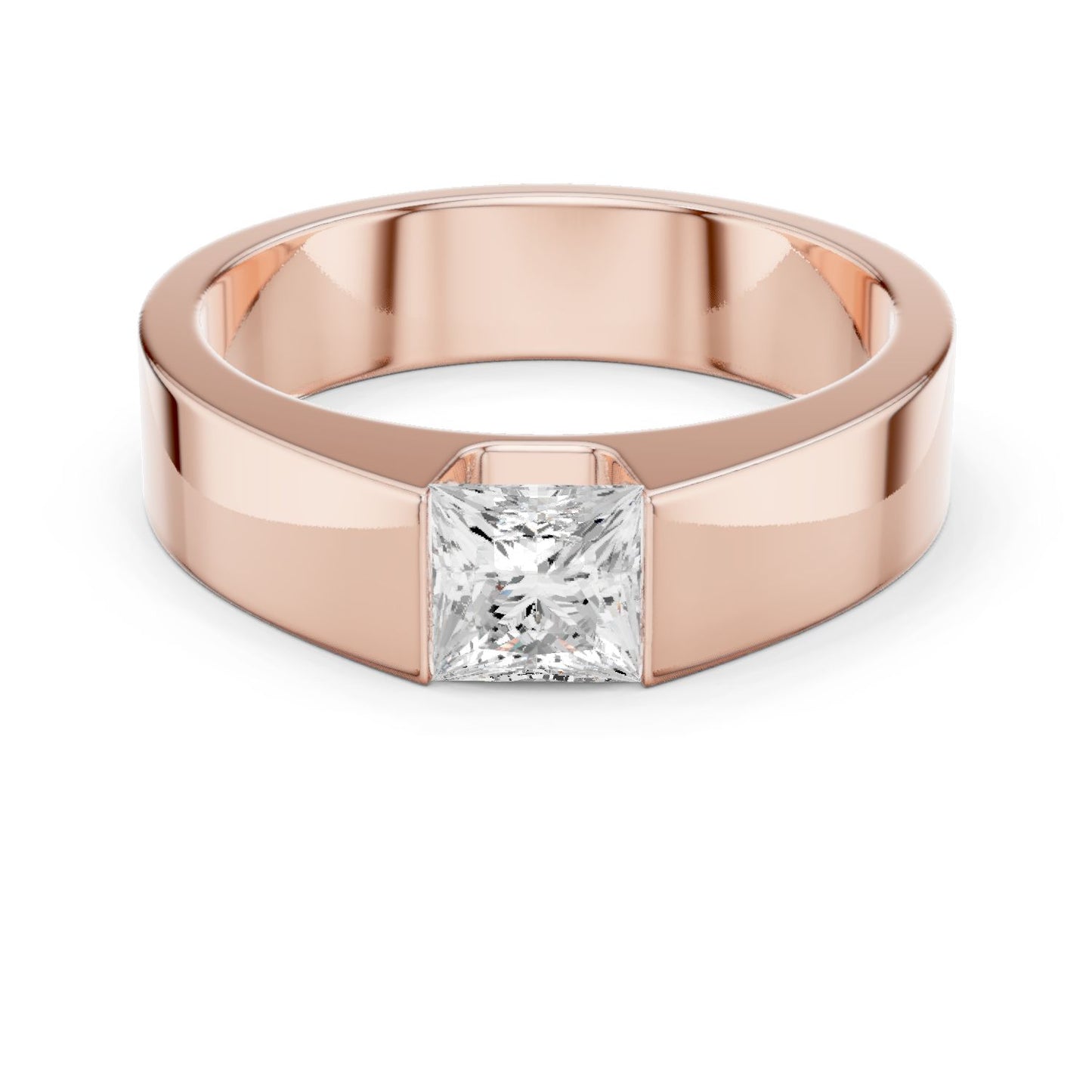 Men's Princess Lab Grown Diamond Ring