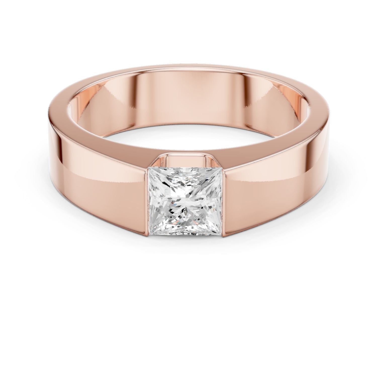 Men's Princess Lab Grown Diamond Ring