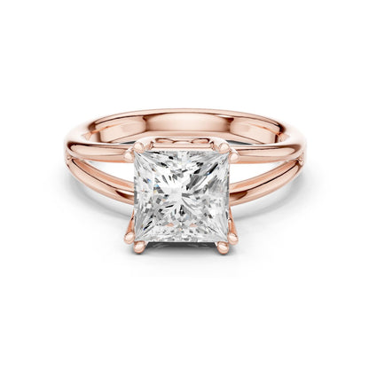 Princess Lab Grown Diamond Solitaire Engagement Ring