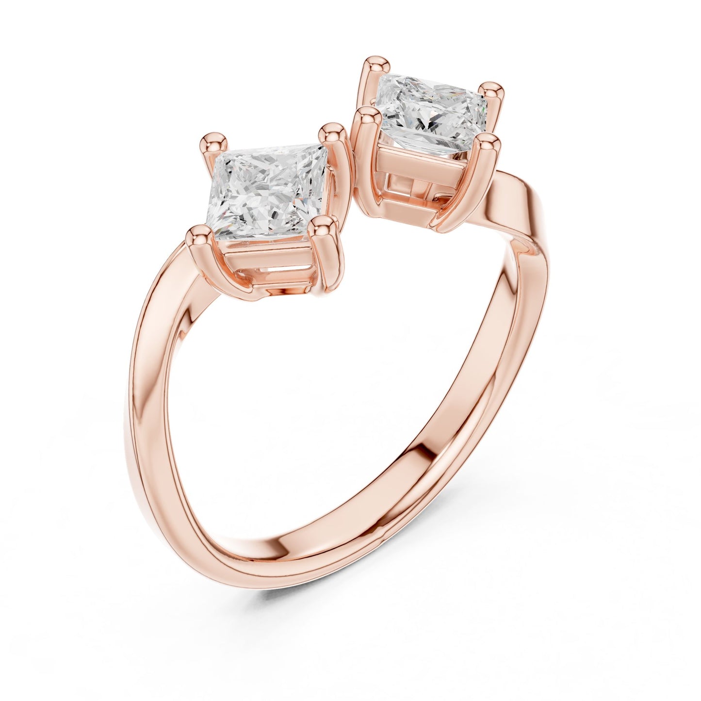 Princess Lab Grown Diamond Solitaire Engagement Ring