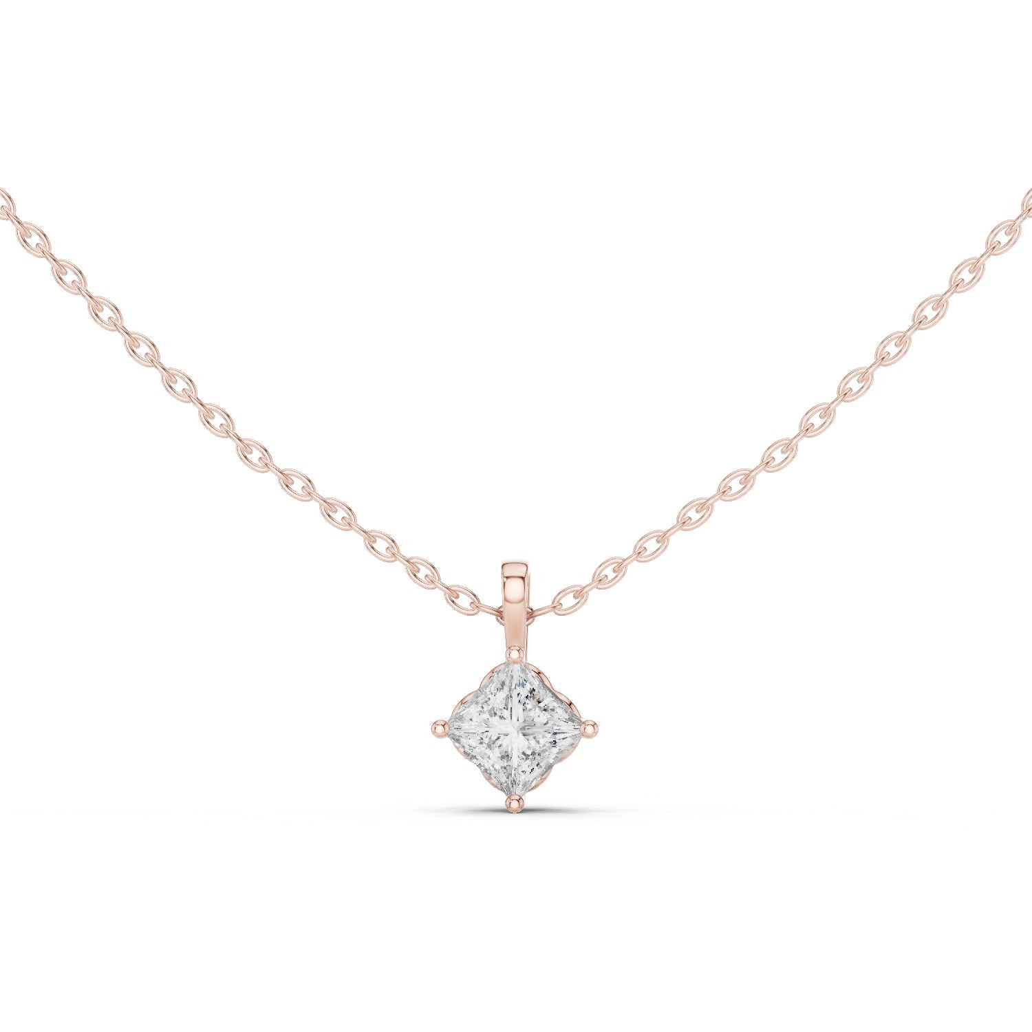 Princess Lab Grown Diamond Pendant