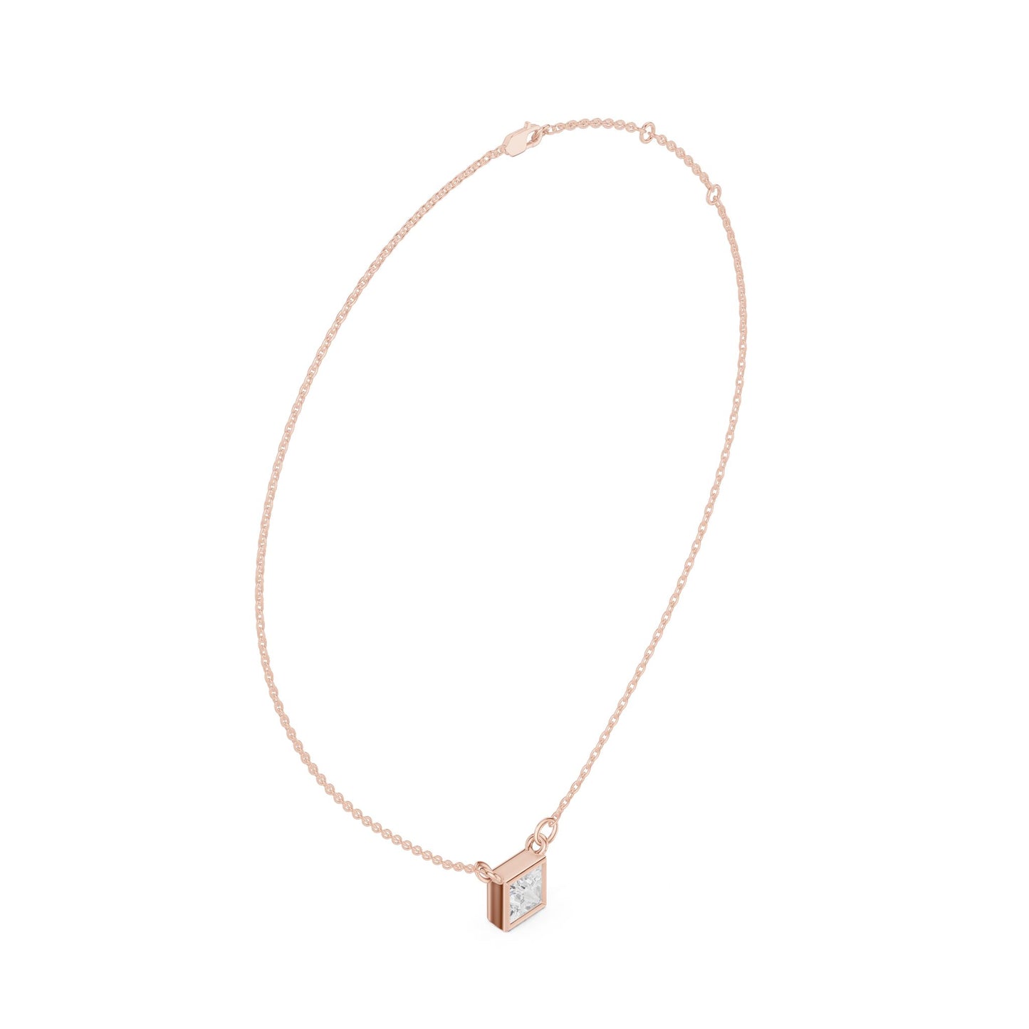 Princess Lab Grown Diamond Pendant