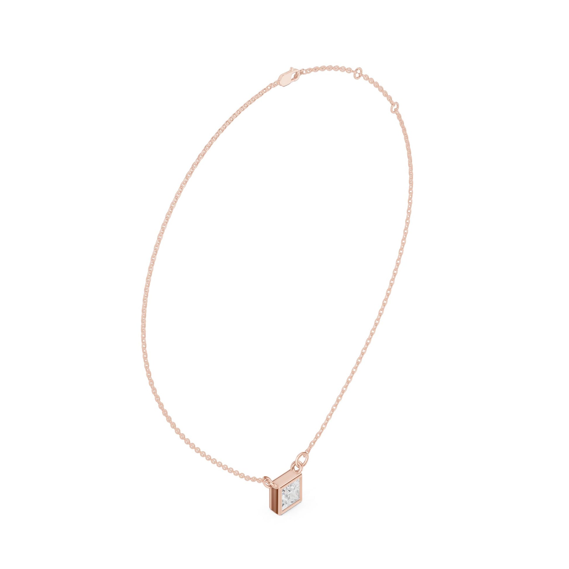 Princess Lab Grown Diamond Pendant
