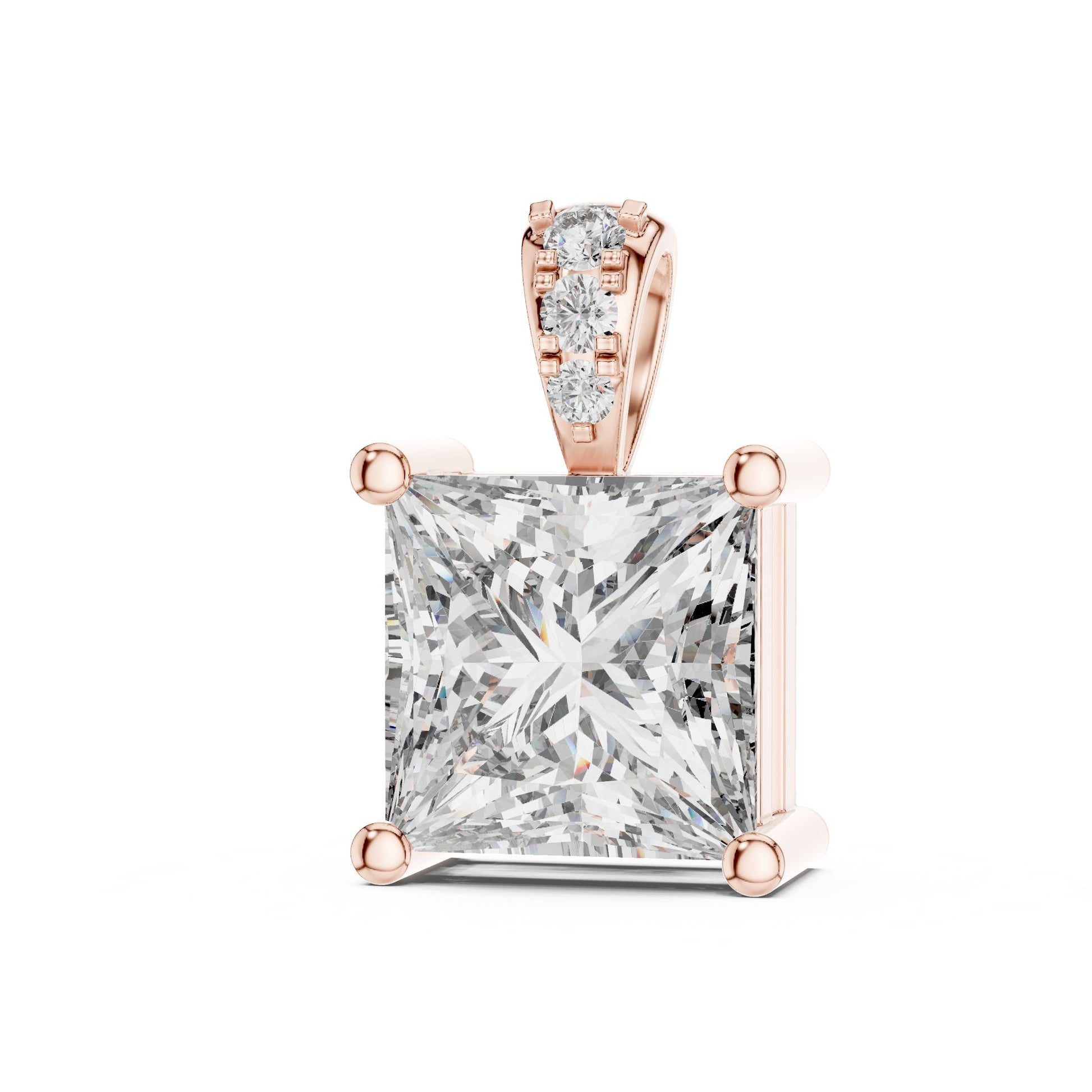 Princess Lab Grown Diamond Pendant