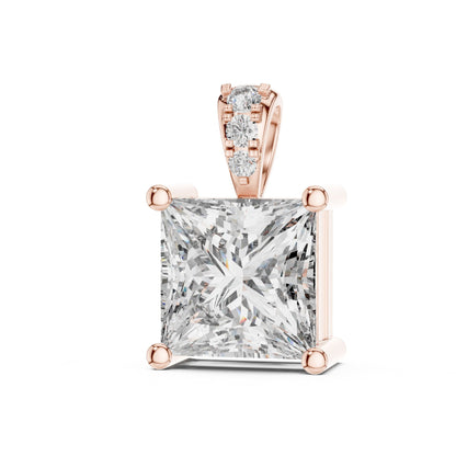 Princess Lab Grown Diamond Pendant