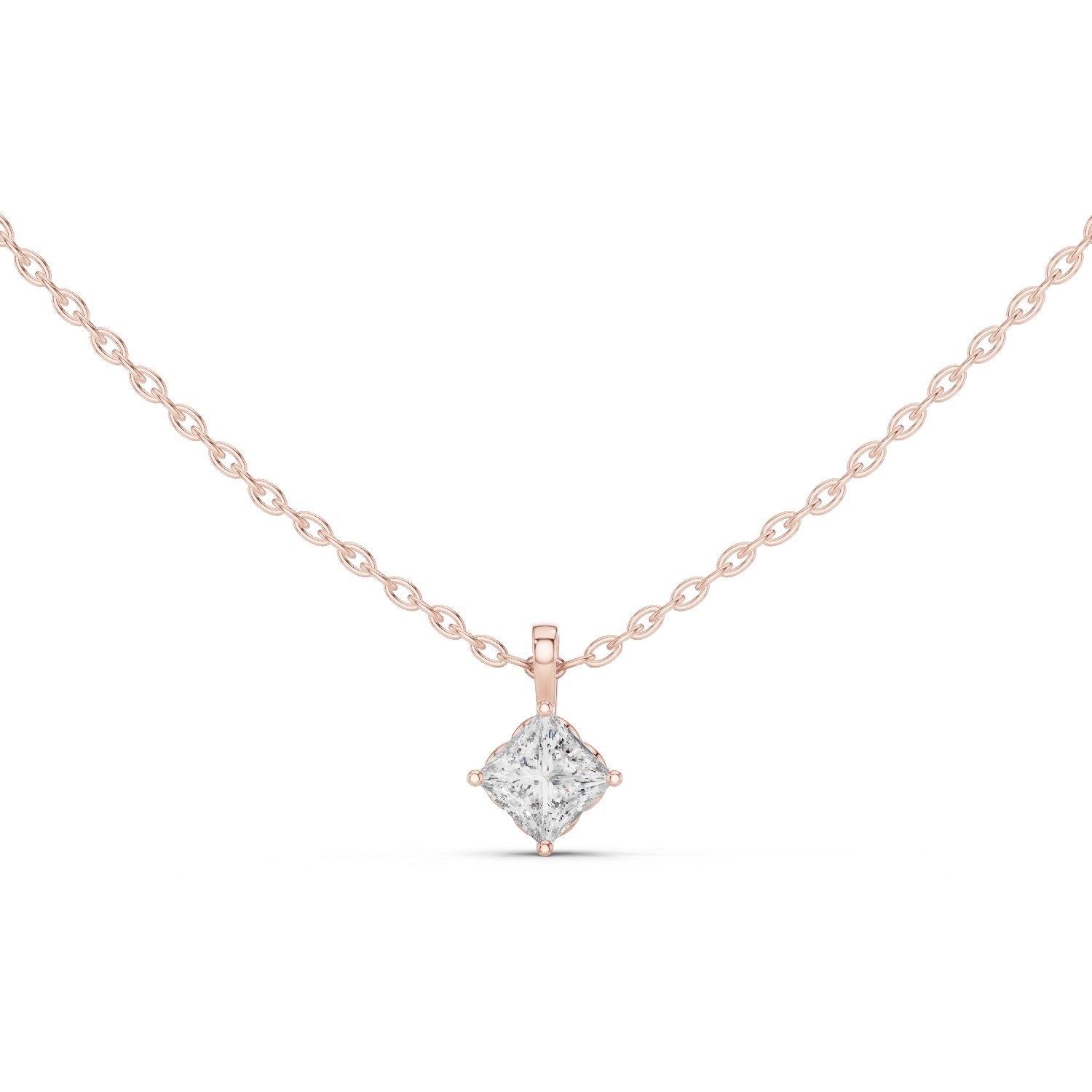 Princess Lab Grown Diamond Pendant