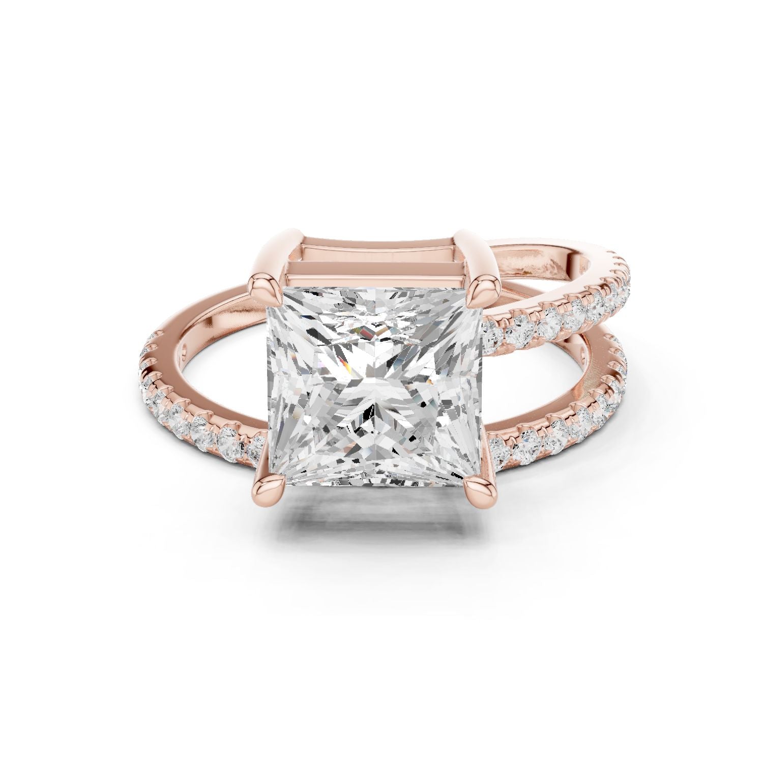 Princess Lab Grown Diamond Solitaire Engagement Ring