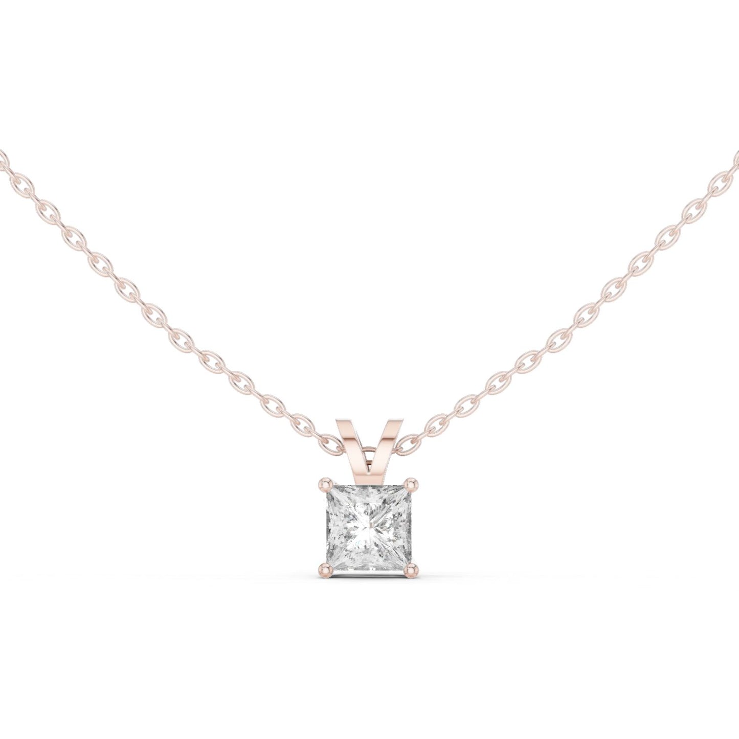 Princess Lab Grown Diamond Pendant
