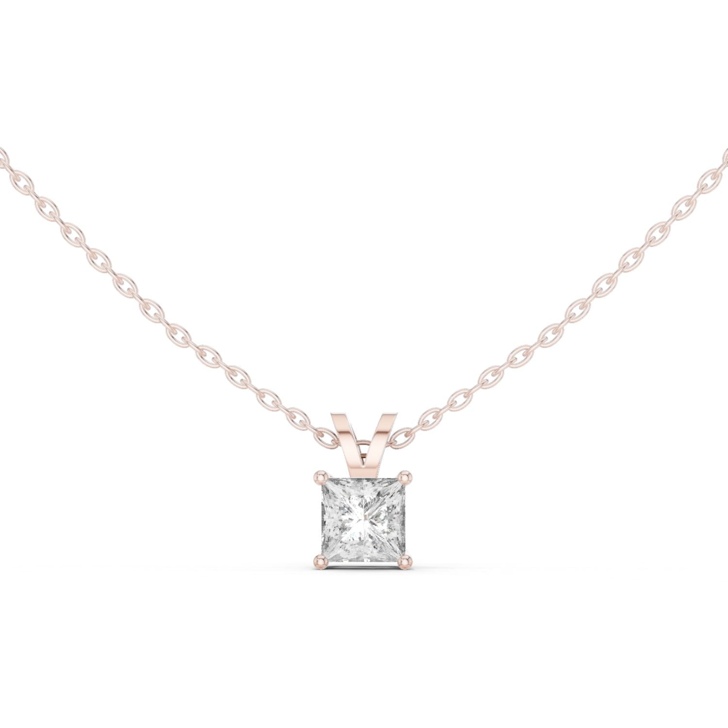 Princess Lab Grown Diamond Pendant